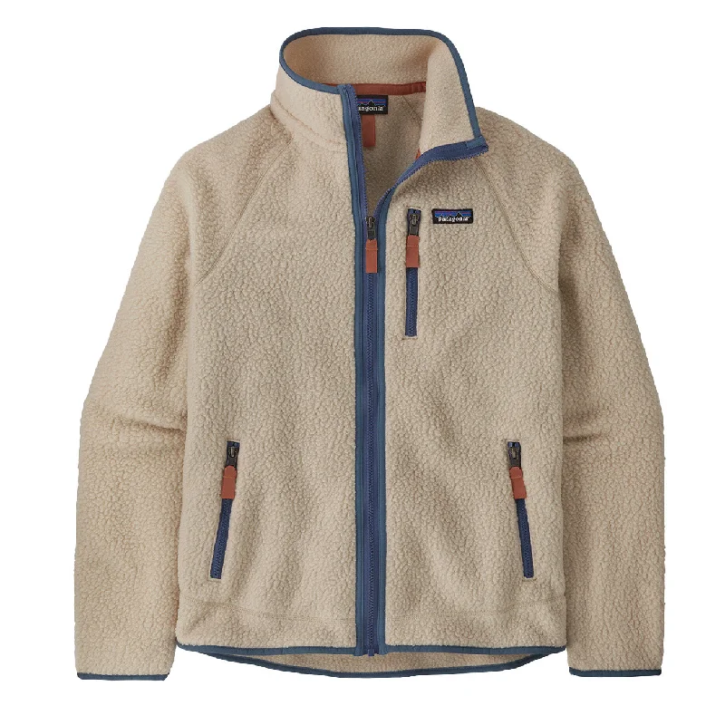 Patagonia Retro Pile Fleece Jacket Dark Natural / Utility Blue