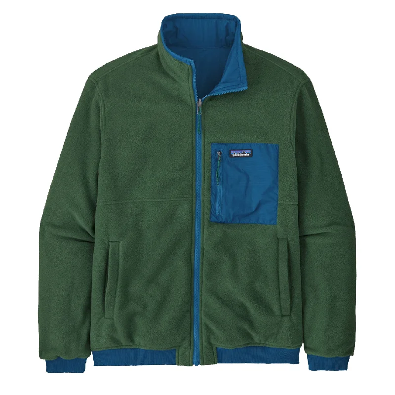 Patagonia Reversible Shelled Microdini Fleece Jacket Endless Blue