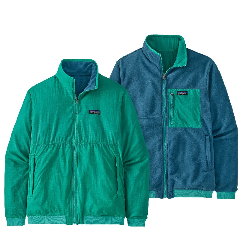 Patagonia Reversible Shelled Microdini Fleece Jacket Fresh Teal