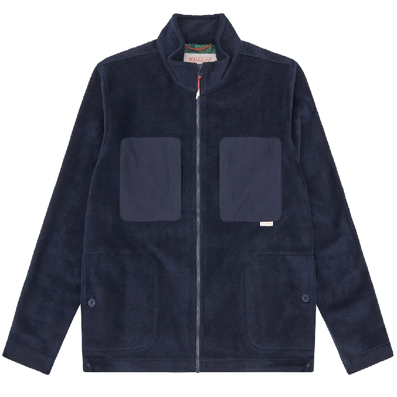 Sealskinz Geldeston Full Zip Fleece Navy