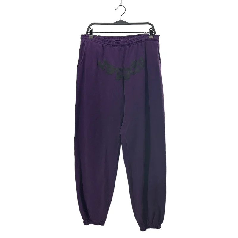 SP5DER/Pants/XL/Cotton/PPL/BLACK SP5DER ON CROTCH/SWEATPANTS