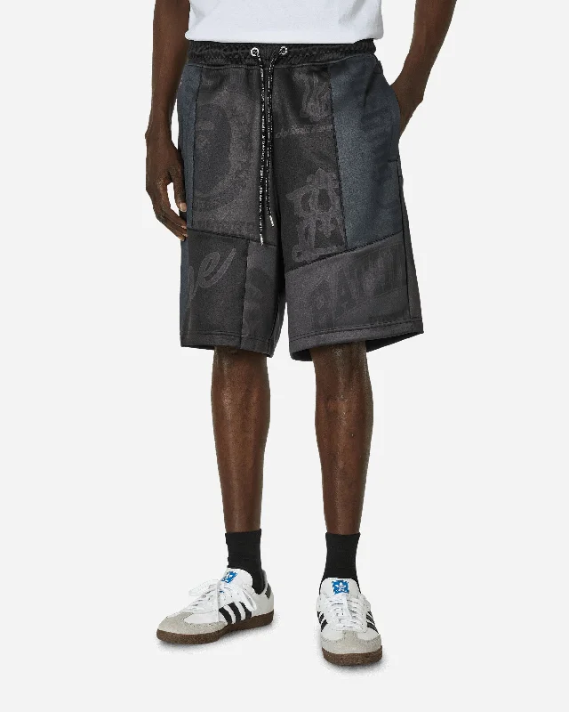 Patchwork Basketball Shorts Black