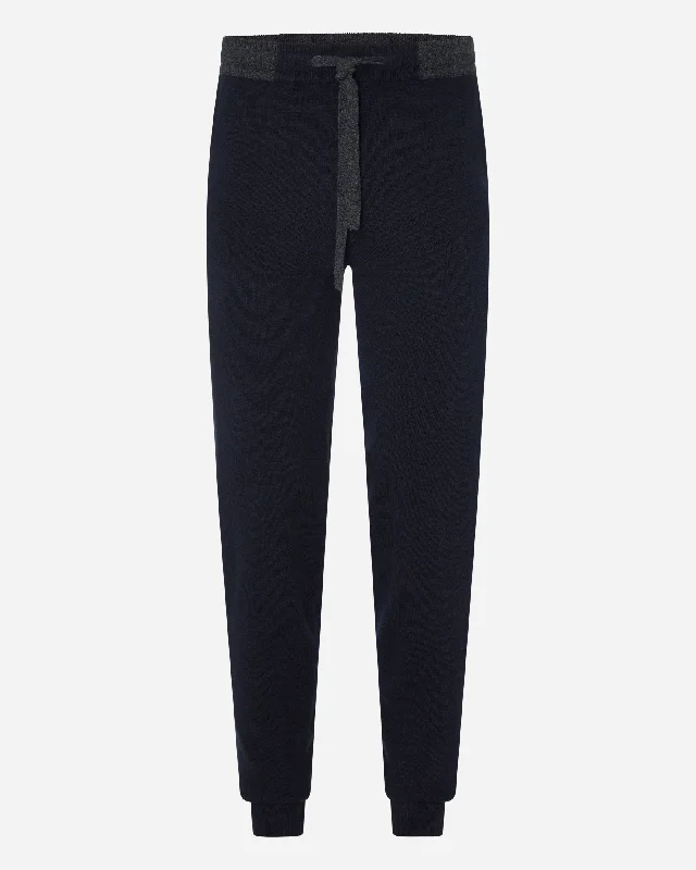 Men's Brompton Cashmere Jogger Navy Blue