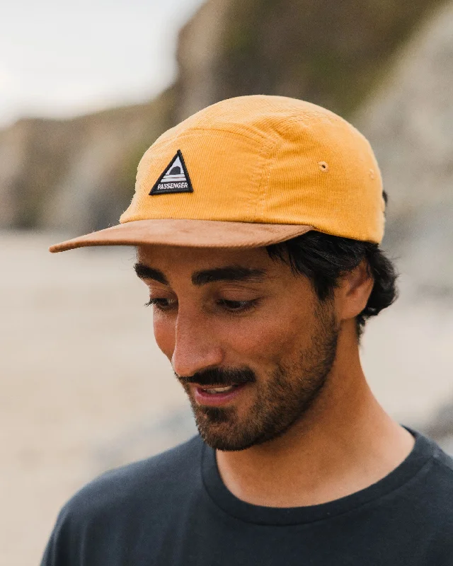 Fixie Recycled Cord 5 Panel Cap - Golden Spice