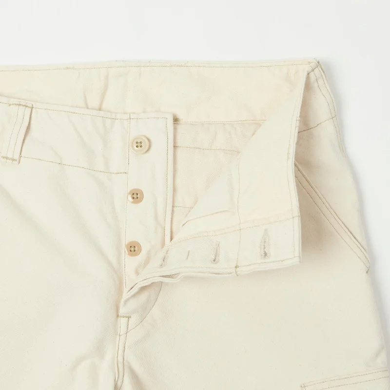 Freewheelers Aviators Trouser - Yarn-Dyed Raw White