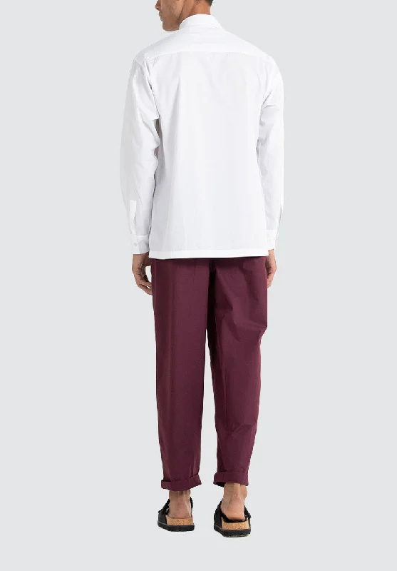 Front Pleat Pant | Wine