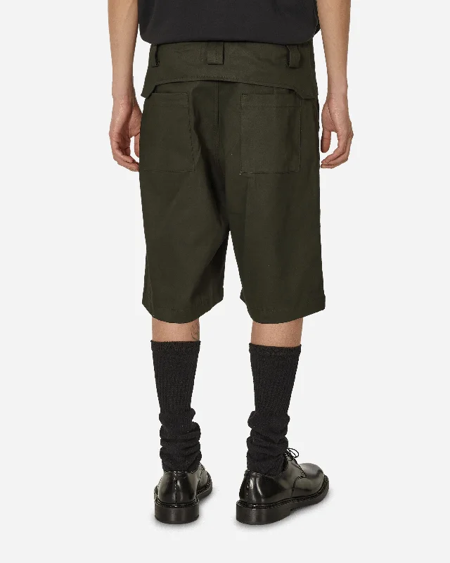 Folded Belt Shorts Soil Brown