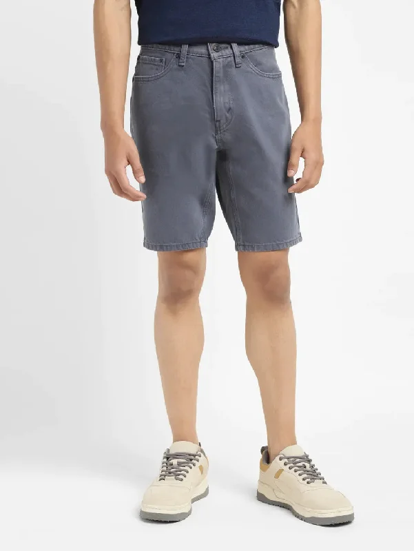 Men's Blue Regular Fit Shorts