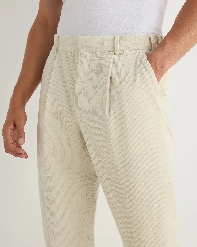 Men's Atrani Cord Pants Off White PRE-ORDER