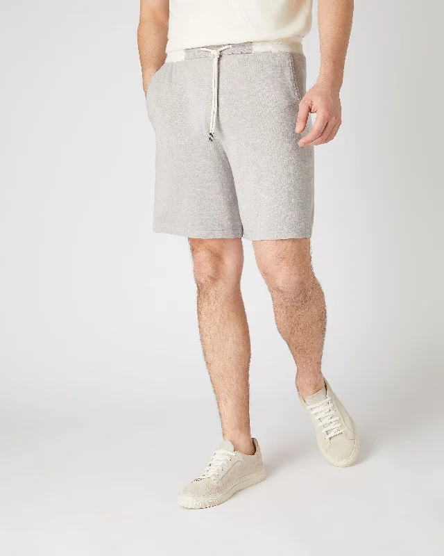 Men's Cotton Cashmere Silk Short Fumo Grey