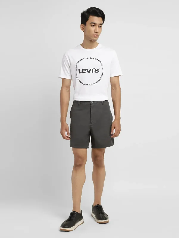 Men's Grey Regular Fit Shorts