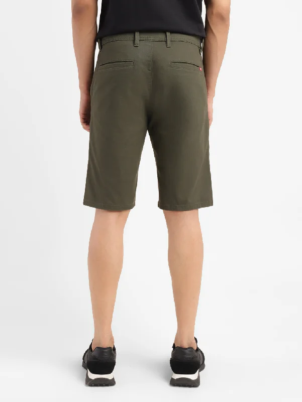 Men's Olive Tapered Shorts