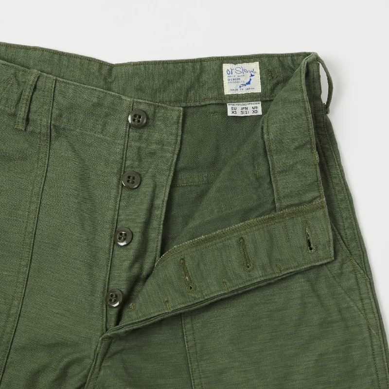 orSlow Regular U.S. Army Fatigue Pant - Olive Green