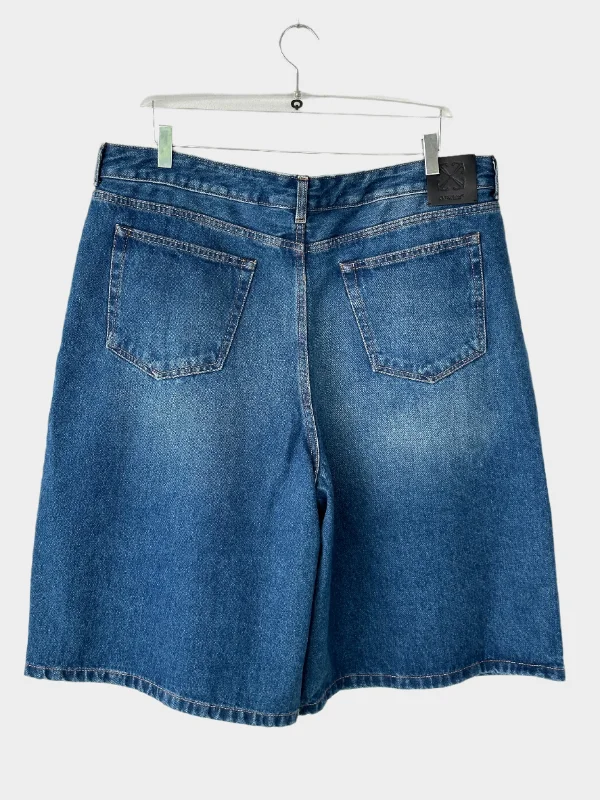 Oversize Denim Shorts