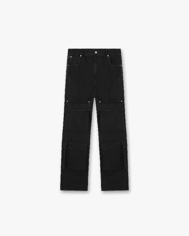 R3Ca Cargo Denim - Black