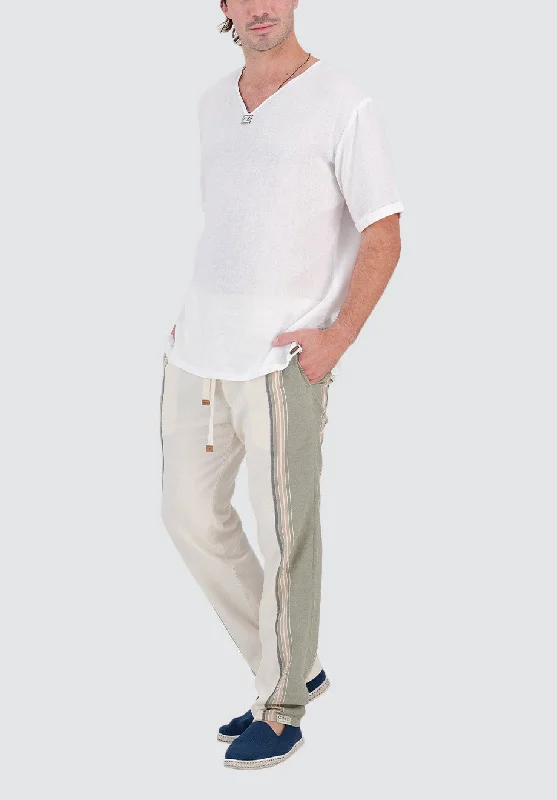 Tailored Fit Trousers | Olive & Cream