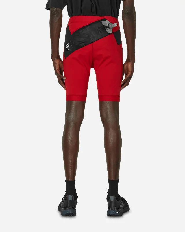 UNDERCOVER Soukuu Trail Run Utility Shorts Tights Chili Pepper Red