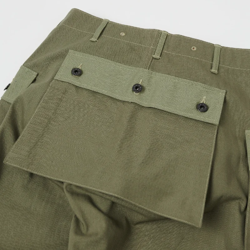 Warehouse 1097 USMC Herringbone Monkey Pant - Olive Drab