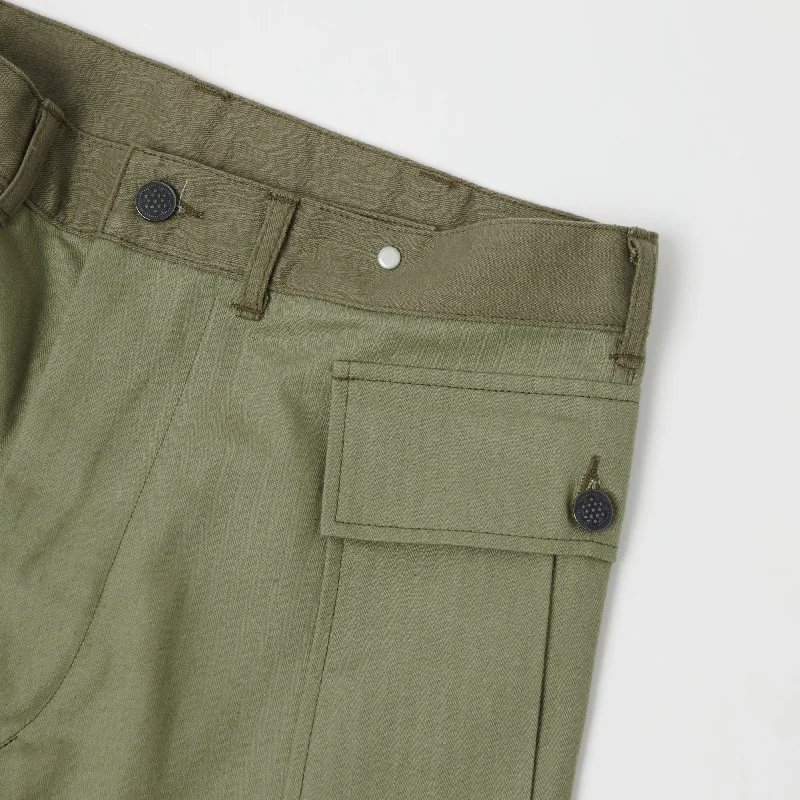 Warehouse 1098 U.S. Army Herringbone Pant - Olive Drab