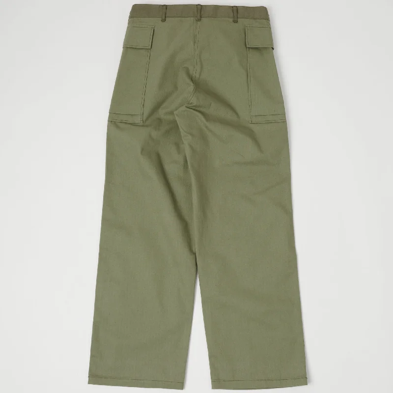 Warehouse 1098 U.S. Army Herringbone Pant - Olive Drab