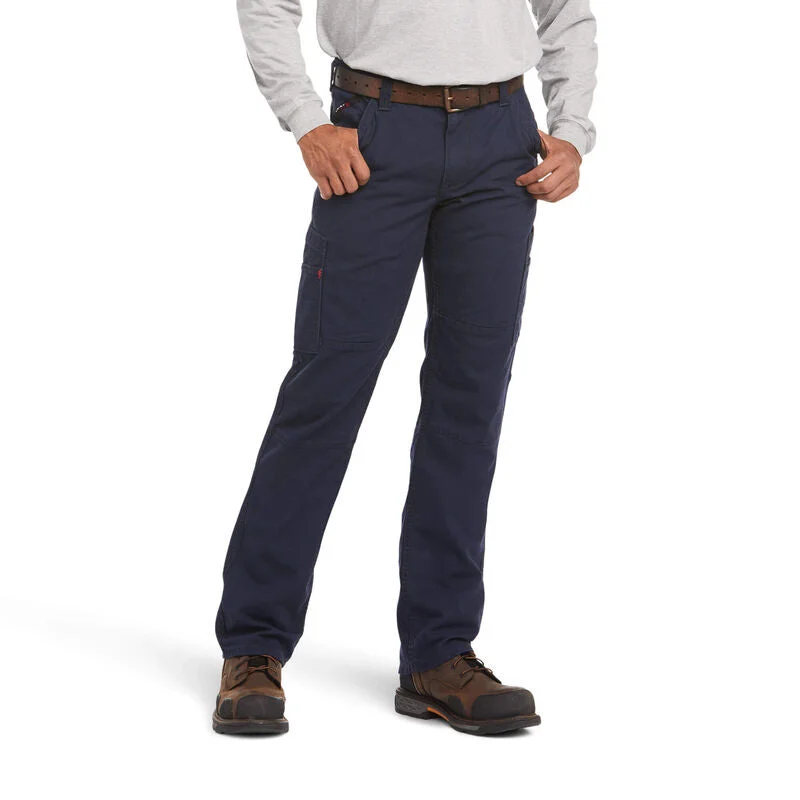 Ariat FR M5 Straight-Leg Stretch Dura-Light Navy Canvas Pant 10034648