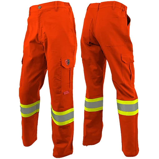 Atlas AR/FR Orange Cargo Pants W/ 4"" Striping 4054OR