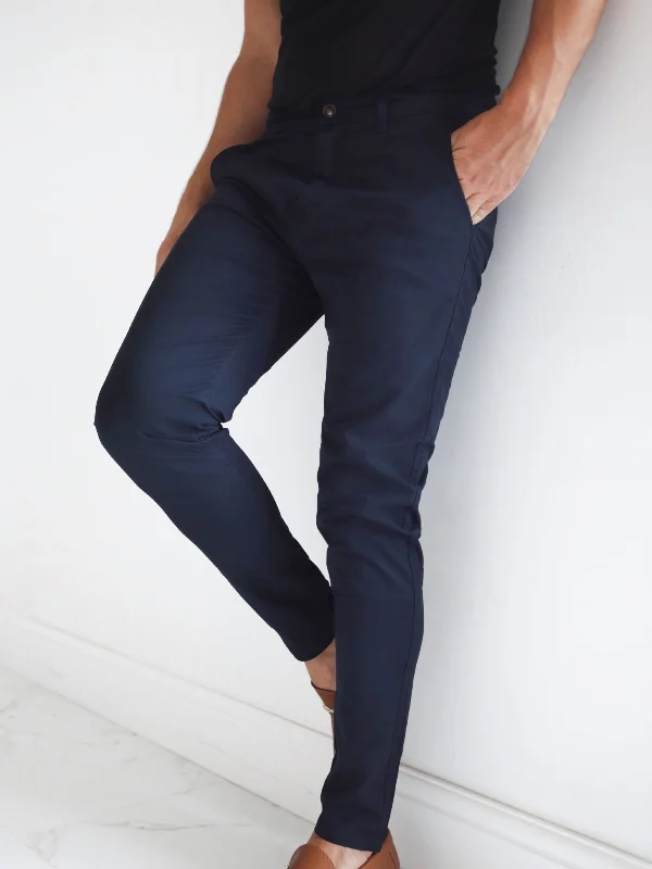 Stretch Chinos - Navy