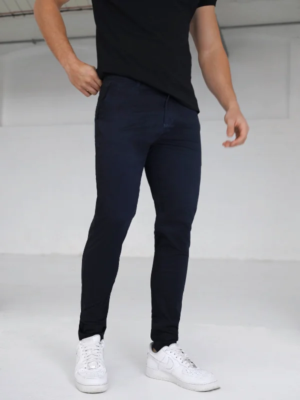 Stretch Chinos - Navy