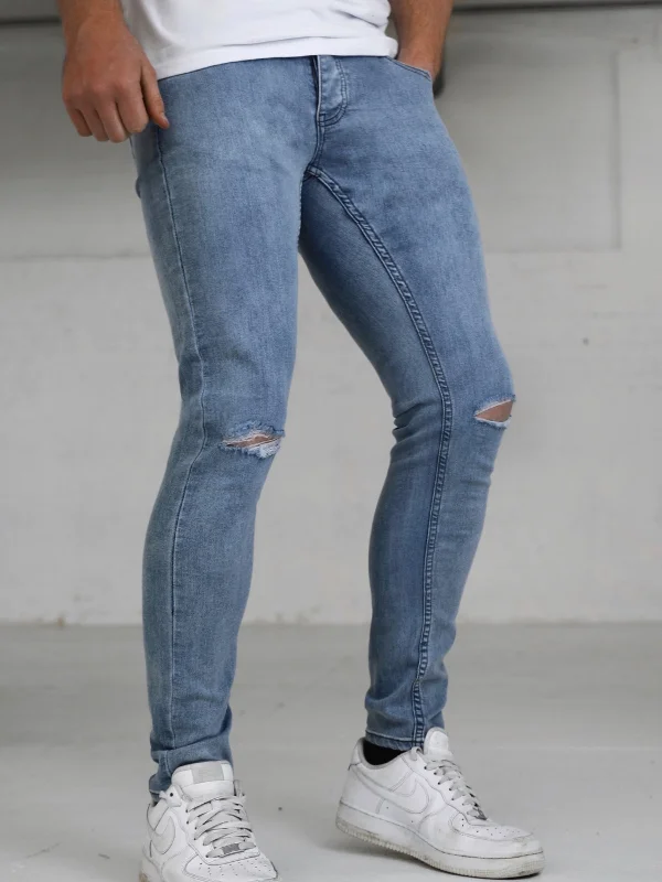 Vol. 7 Skinny Ripped Jeans - Blue