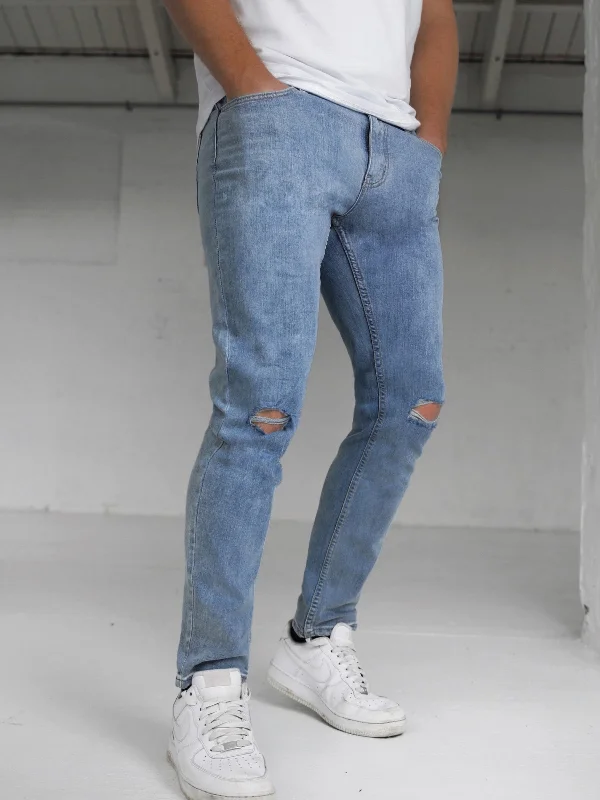 Vol. 9 Slim Ripped Jeans - Blue