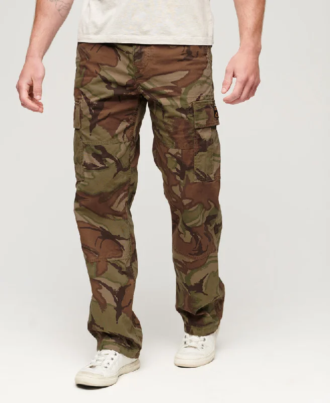 Organic Cotton Baggy Cargo Pants | Outline Camo