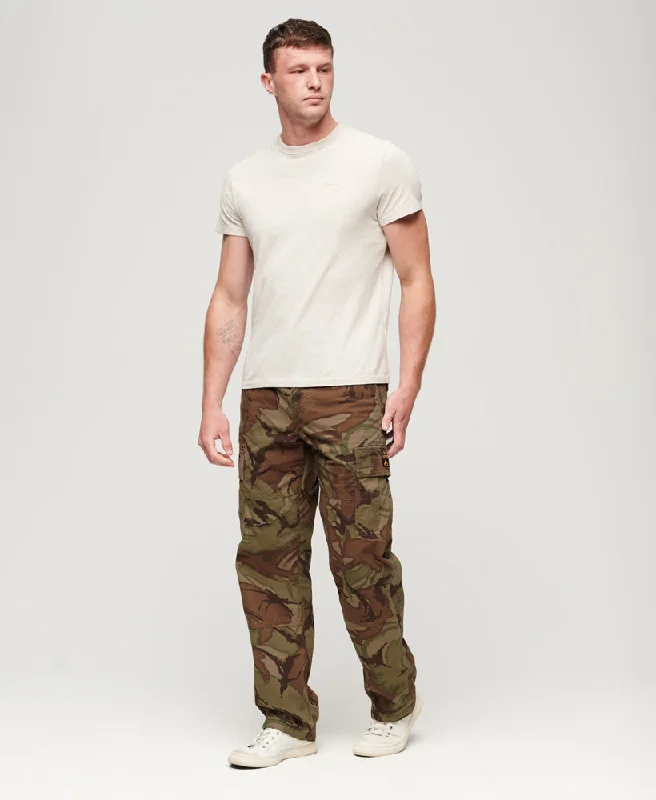 Organic Cotton Baggy Cargo Pants | Outline Camo