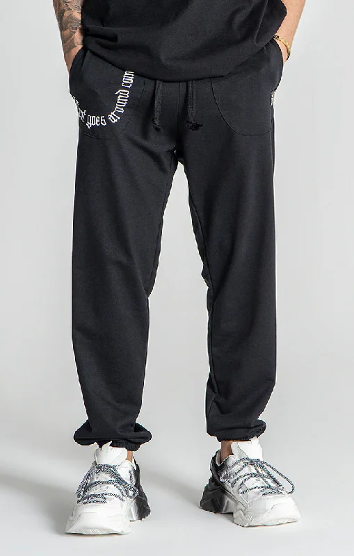 Black Karma Loose Joggers