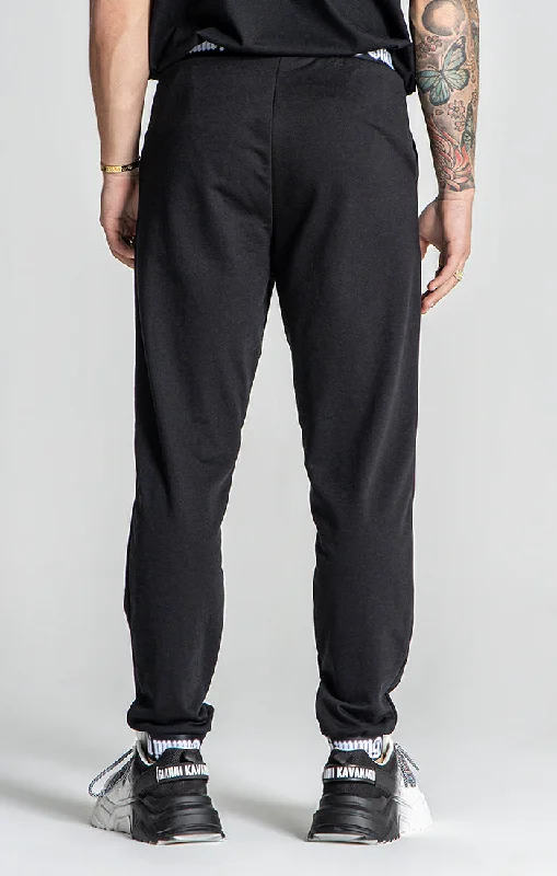 Black Nostalgia Elastic Joggers