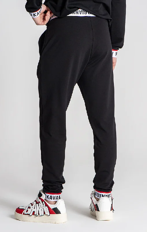 Black Track Joggers