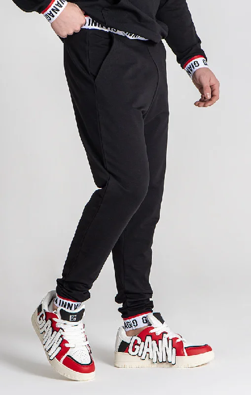 Black Track Joggers