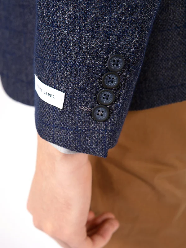 Blue Check Tweed Blazer