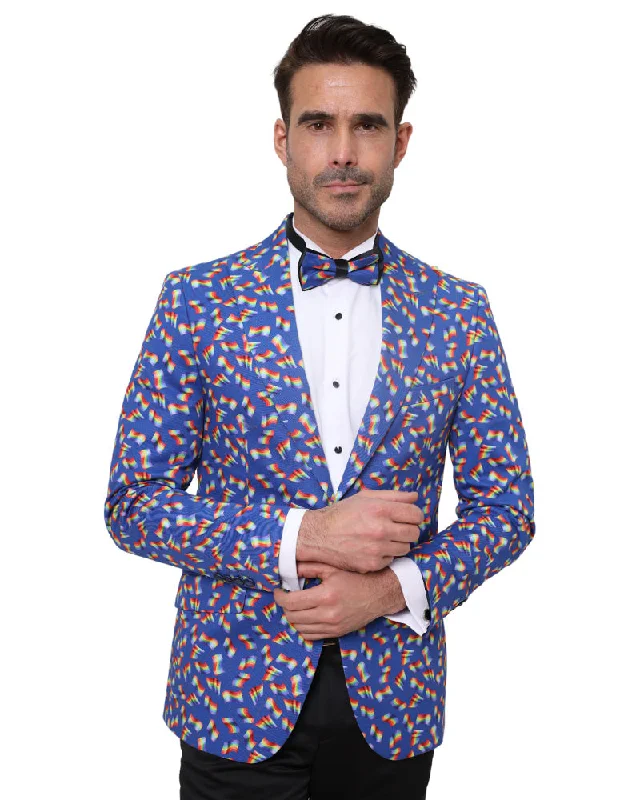 Gay Pride Rainbow Flag Design Fashion Blazer