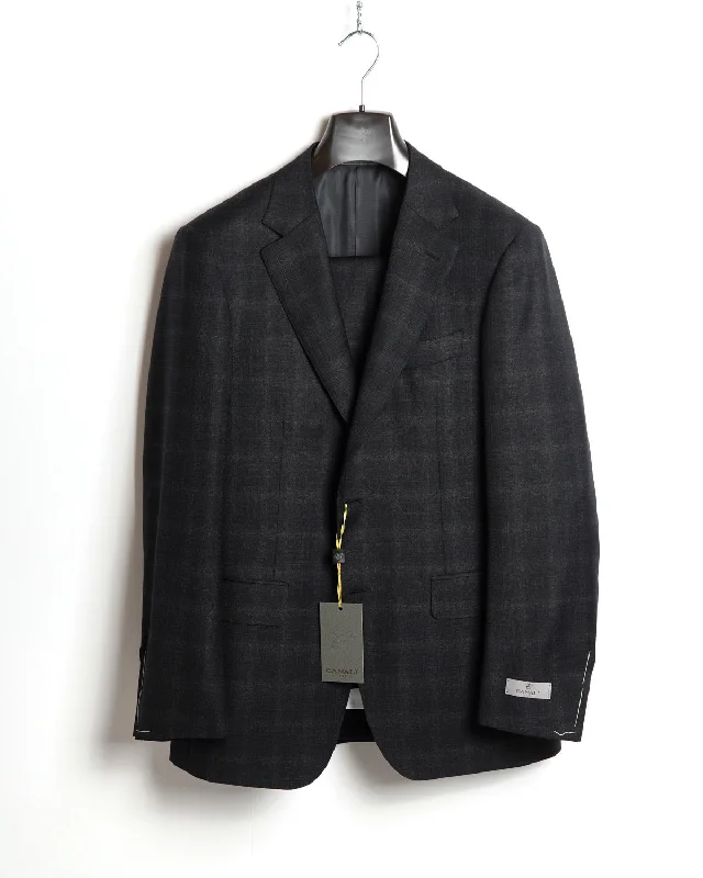 Elegant Fade Check Wool Suit