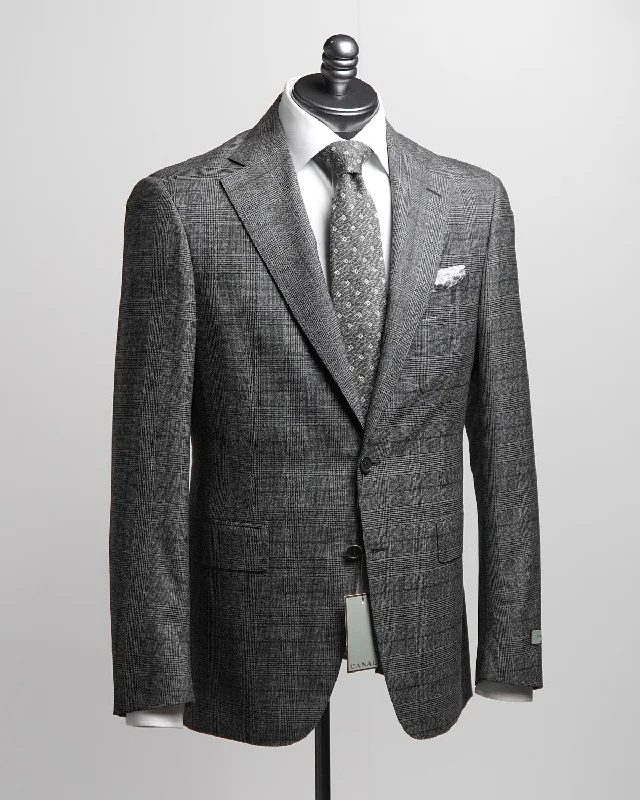 Prince Of Wales Super 130's Grey Suit