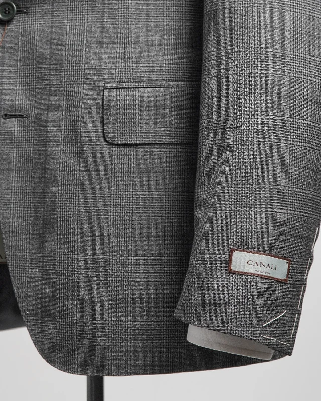 Prince Of Wales Super 130's Grey Suit