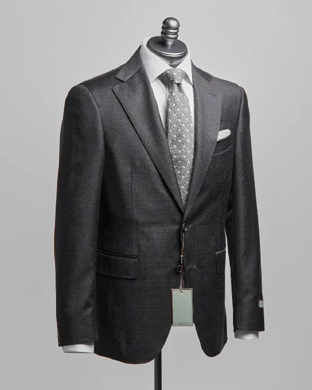 Surface Check Super 130's Gunmetal Grey Suit