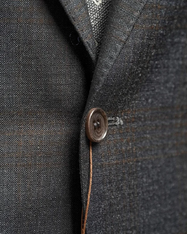 Surface Check Super 130's Gunmetal Grey Suit