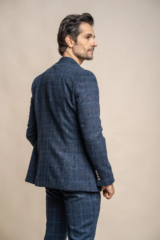 Cavani Cody Blue Check Jacket