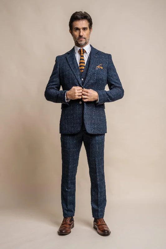 Cavani Cody Blue Three Piece Suit