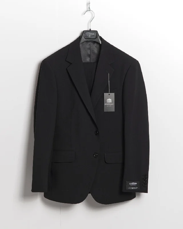 Gibson Attivo Bi-Stretch Black Solid Suit