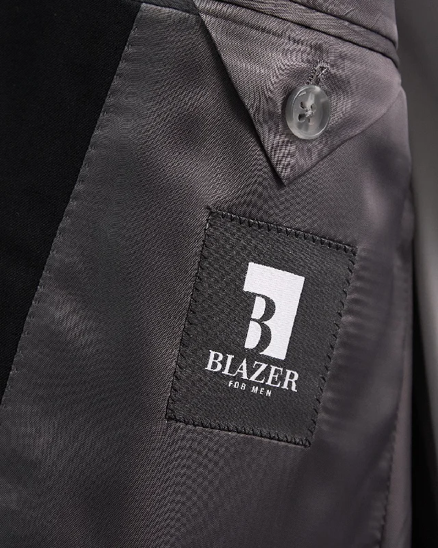 Solid Black Super 100's Twill All Season Suit