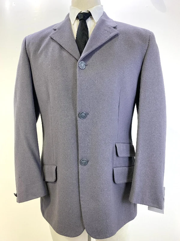 Early 1990s Vintage Grey Wool Men's Blazer, Gianni Versace Designer Jacket, C40