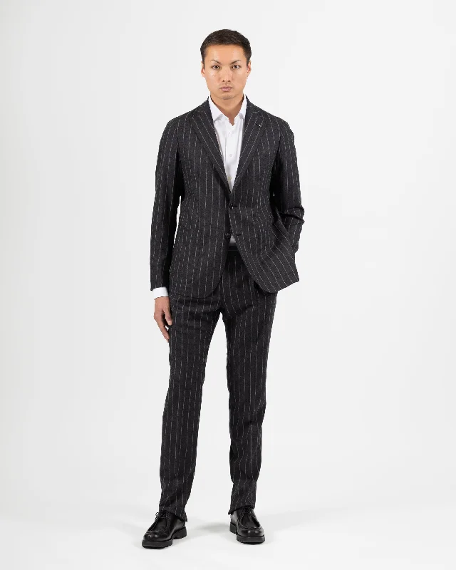 Dakar Wool & cashmere suit - Striped Grey