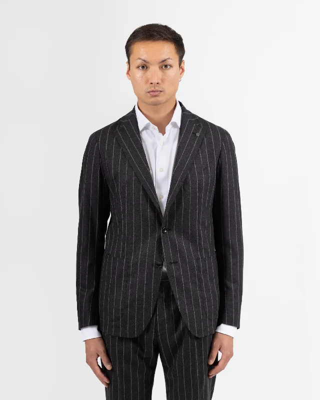 Dakar Wool & cashmere suit - Striped Grey